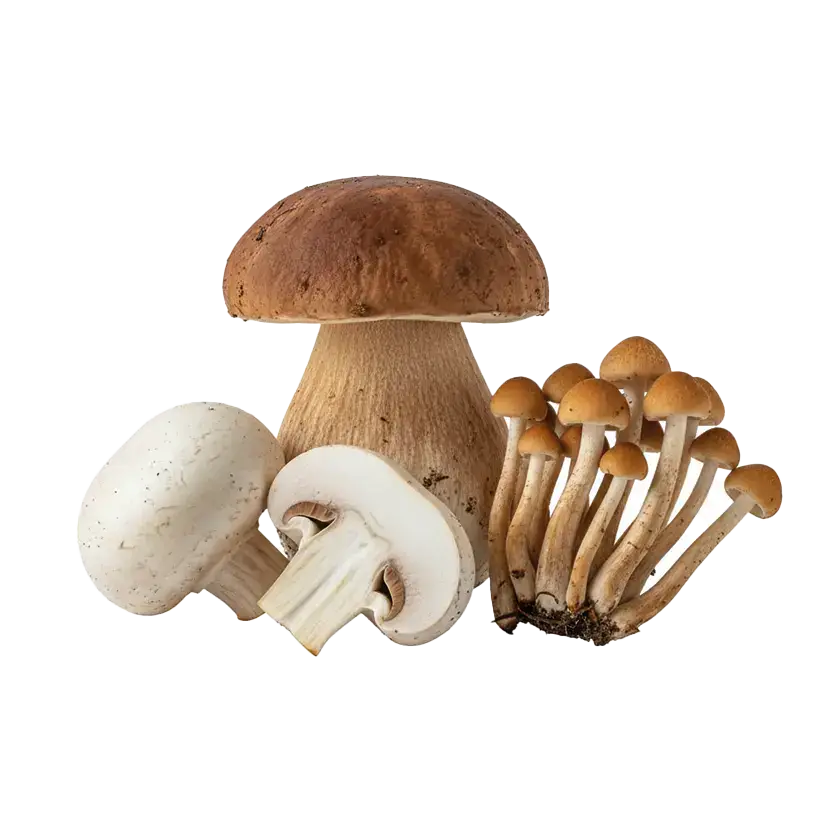 Pilzmix aus Steinpilz, Champignon und Shimeji in hoher Qualit&auml;t